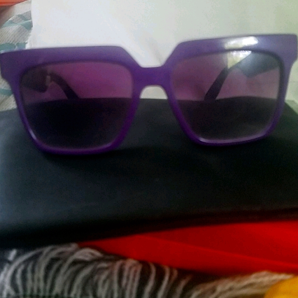 Alexander McQueen McQ purple sunglasses